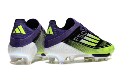 Men's Adidas F50+ Lightstrike Pro FG Firm Ground Low-Tops Football Boots - Purple/Yellow/White
