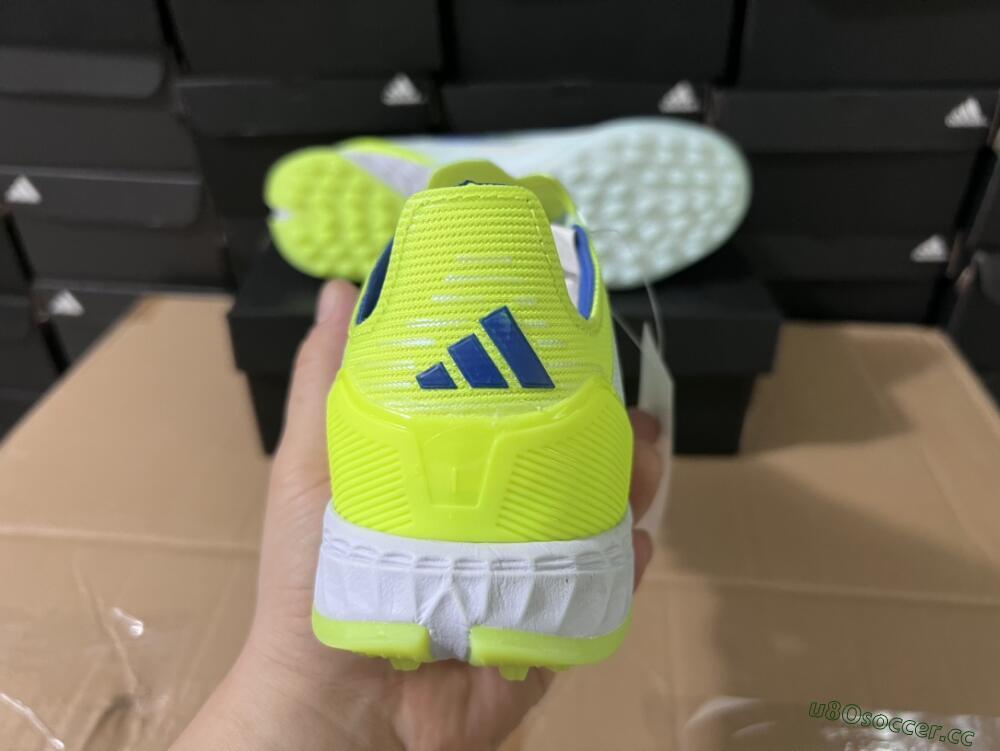 Unisex Adidas F50 Elite TF Artificial Turf Low-Tops Football Shoes - Jade/Blue/Yellow