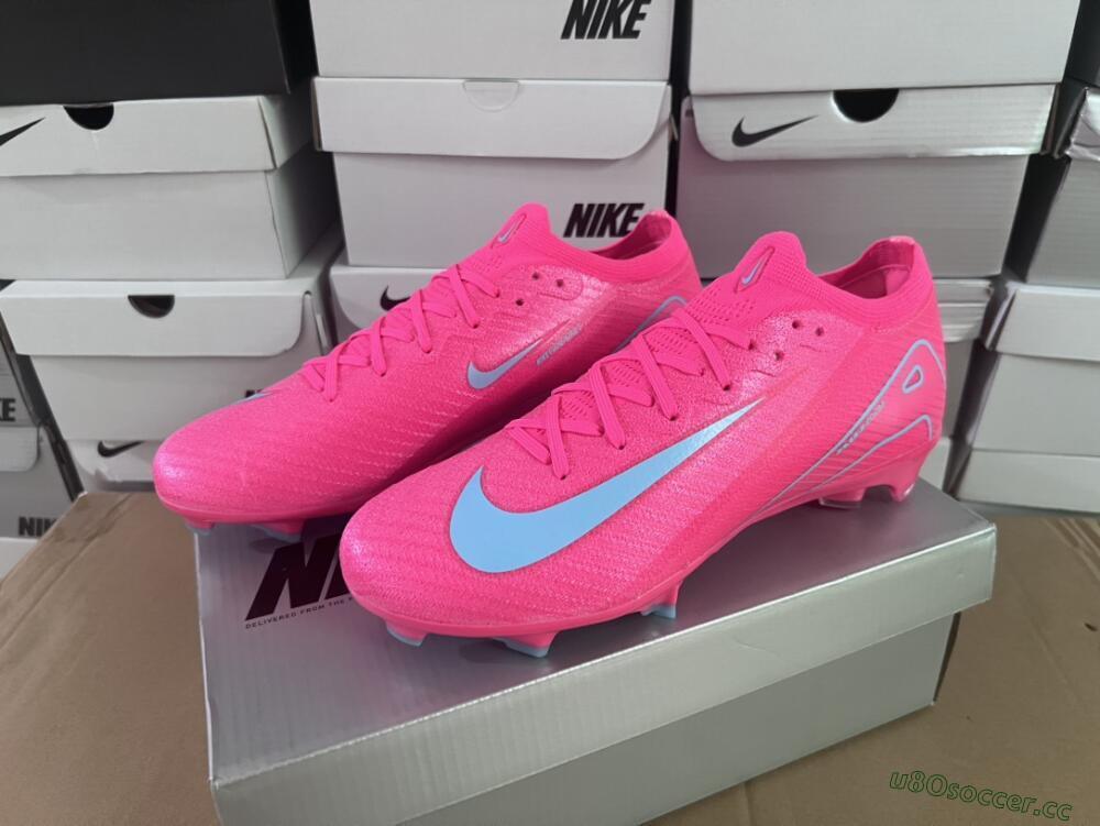 Unisex Nike Air Zoom Mercurial Vapor 16 Elite FG Firm Ground Low-Tops Football Boots - Red/Jade