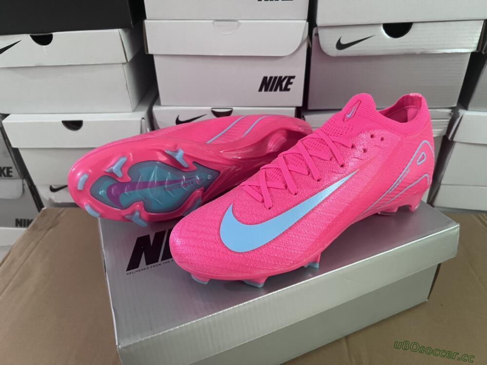 Unisex Nike Air Zoom Mercurial Vapor 16 Elite FG Firm Ground Low-Tops Football Boots - Red/Jade