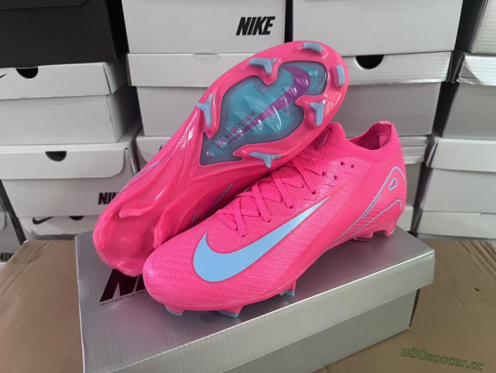 Unisex Nike Air Zoom Mercurial Vapor 16 Elite FG Firm Ground Low-Tops Football Boots - Red/Jade