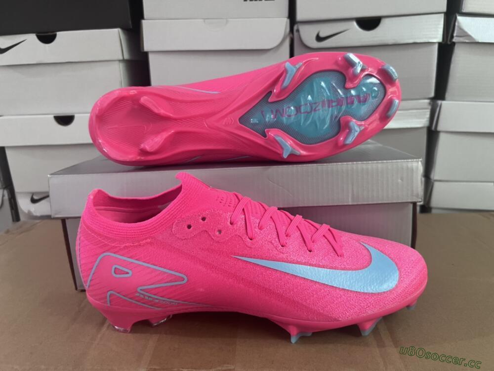 Unisex Nike Air Zoom Mercurial Vapor 16 Elite FG Firm Ground Low-Tops Football Boots - Red/Jade