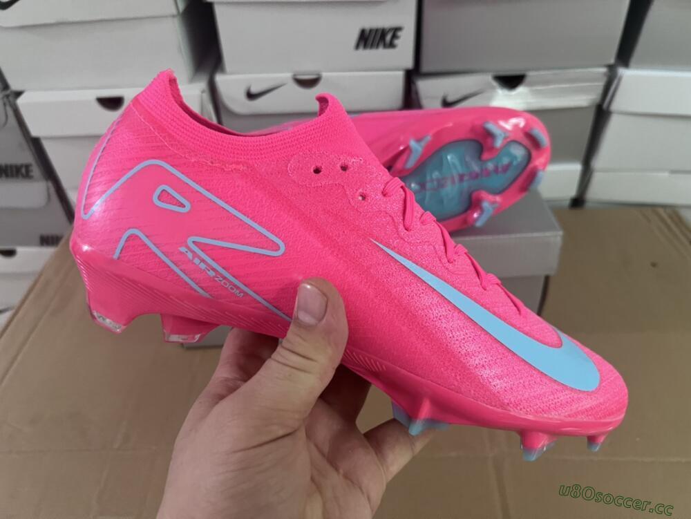 Unisex Nike Air Zoom Mercurial Vapor 16 Elite FG Firm Ground Low-Tops Football Boots - Red/Jade