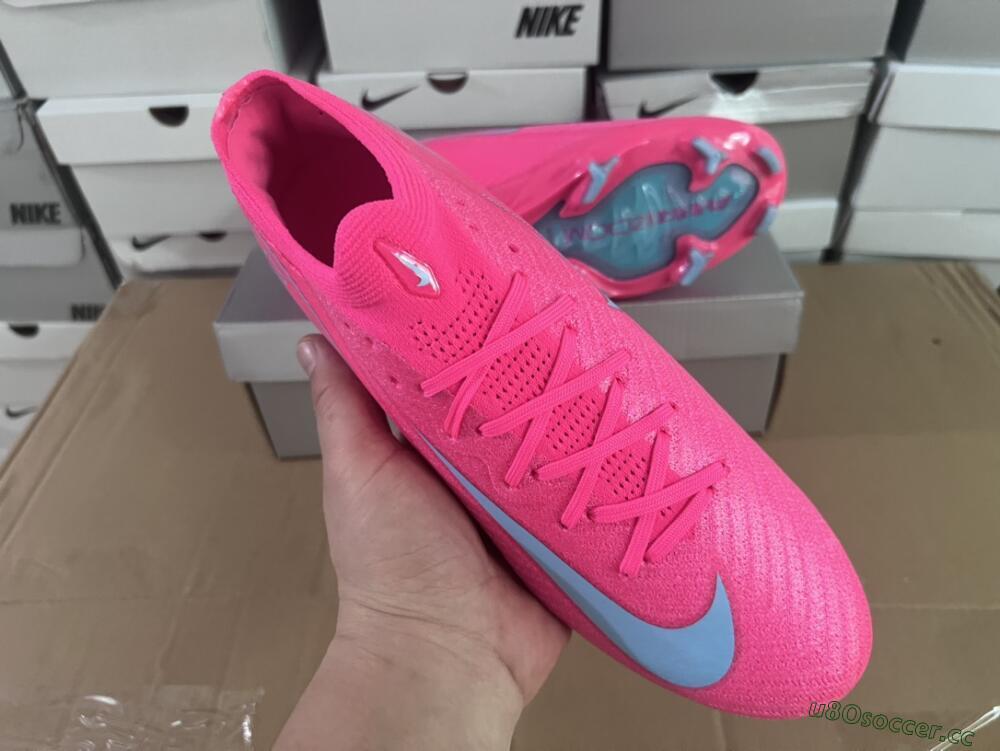 Unisex Nike Air Zoom Mercurial Vapor 16 Elite FG Firm Ground Low-Tops Football Boots - Red/Jade