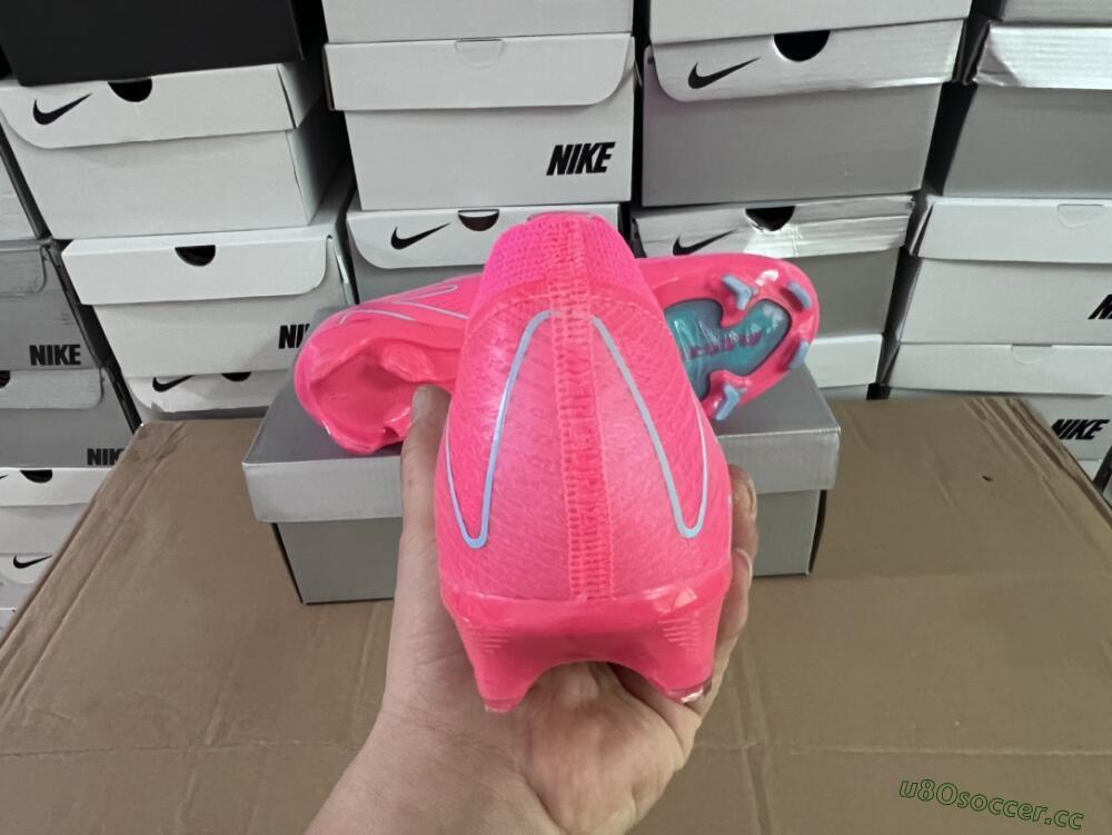 Unisex Nike Air Zoom Mercurial Vapor 16 Elite FG Firm Ground Low-Tops Football Boots - Red/Jade