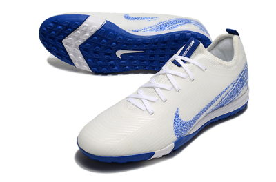 Unisex Nike Air Zoom Mercurial Vapor 16 Pro TF Artificial Turf Low-Tops Football Shoes - White/Blue