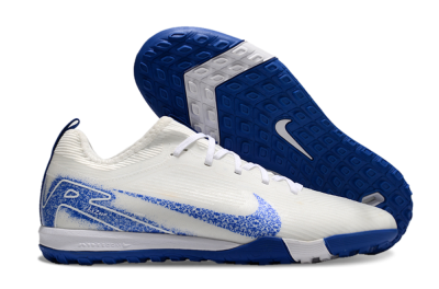 Unisex Nike Air Zoom Mercurial Vapor 16 Pro TF Artificial Turf Low-Tops Football Shoes - White/Blue