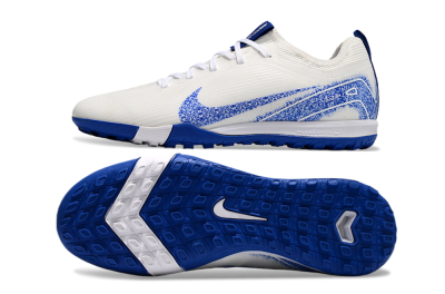 Unisex Nike Air Zoom Mercurial Vapor 16 Pro TF Artificial Turf Low-Tops Football Shoes - White/Blue