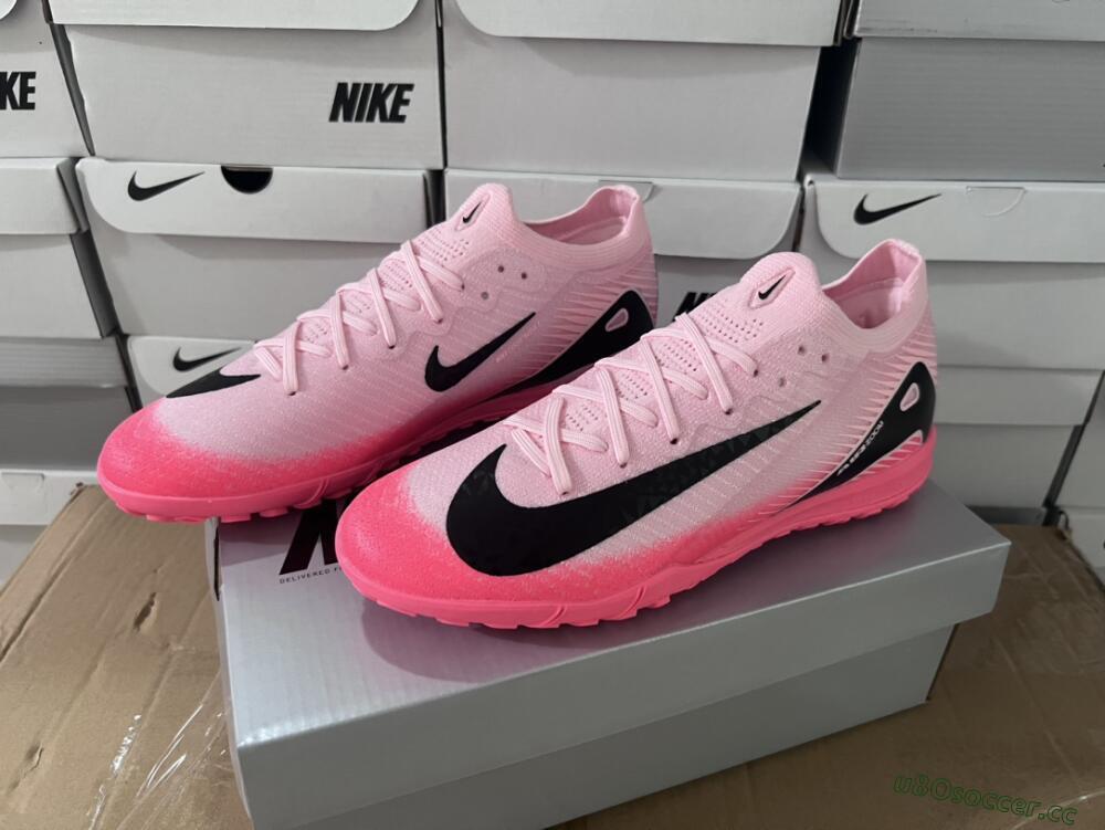 Men's Nike Air Zoom Mercurial Vapor 16 Elite TF Artificial Turf Low-Tops Football Shoes - Pink/White
