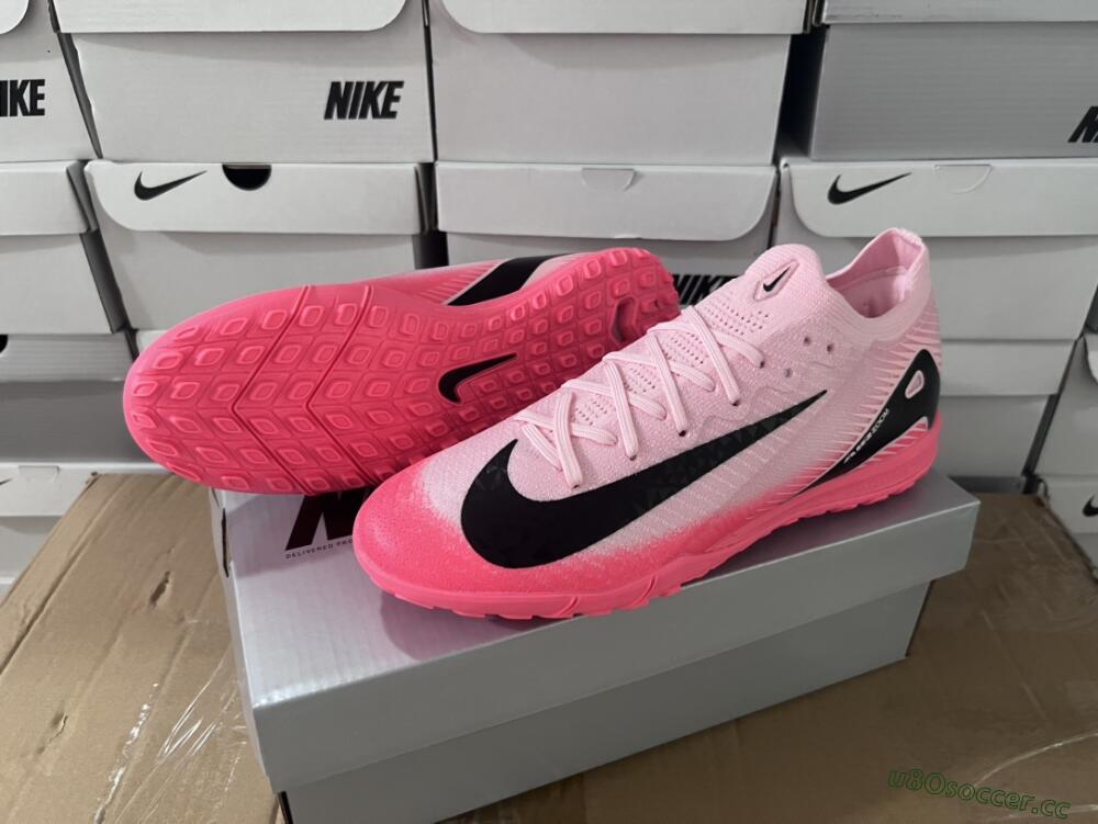 Men's Nike Air Zoom Mercurial Vapor 16 Elite TF Artificial Turf Low-Tops Football Shoes - Pink/White