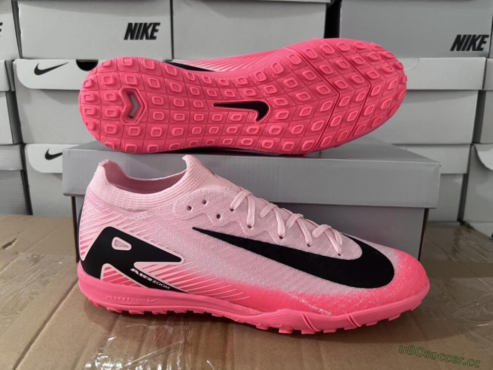 Men's Nike Air Zoom Mercurial Vapor 16 Elite TF Artificial Turf Low-Tops Football Shoes - Pink/White