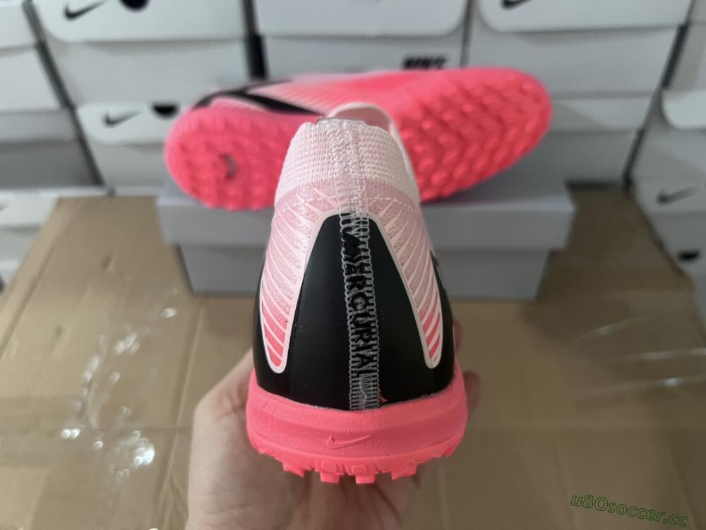 Men's Nike Air Zoom Mercurial Vapor 16 Elite TF Artificial Turf Low-Tops Football Shoes - Pink/White
