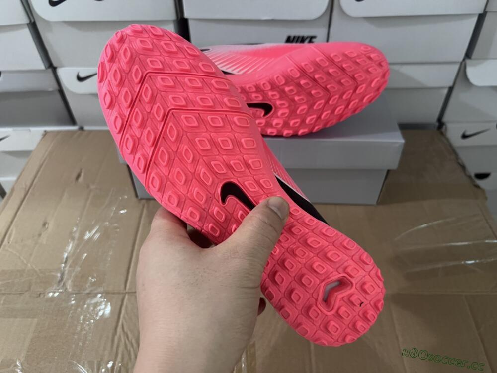 Men's Nike Air Zoom Mercurial Vapor 16 Elite TF Artificial Turf Low-Tops Football Shoes - Pink/White