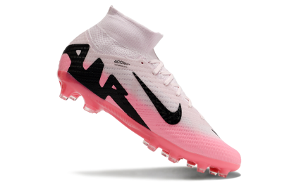 Unisex Nike Air Zoom Mercurial Superfly 9 Elite AG Artificial Grass High-Tops Football Boots - Pink/Red/Black