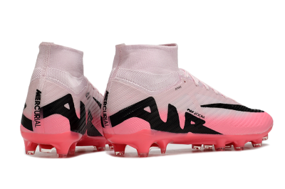 Unisex Nike Air Zoom Mercurial Superfly 9 Elite AG Artificial Grass High-Tops Football Boots - Pink/Red/Black