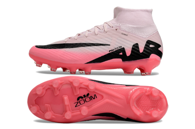 Unisex Nike Air Zoom Mercurial Superfly 9 Elite AG Artificial Grass High-Tops Football Boots - Pink/Red/Black