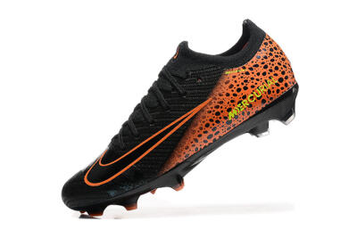 Unisex Nike Air Zoom Mercurial Vapor 16 Elite FG Firm Ground Low-Tops Football Boots - Black/Orange/Yellow