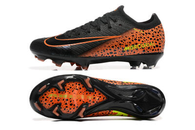 Unisex Nike Air Zoom Mercurial Vapor 16 Elite FG Firm Ground Low-Tops Football Boots - Black/Orange/Yellow