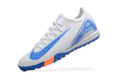 Unisex Nike Air Zoom Mercurial Vapor 16 Elite TF Artificial Turf Low-Tops Football Shoes - White/Blue/Orange