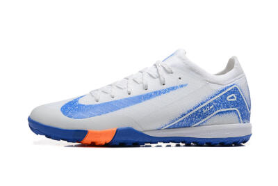 Unisex Nike Air Zoom Mercurial Vapor 16 Elite TF Artificial Turf Low-Tops Football Shoes - White/Blue/Orange