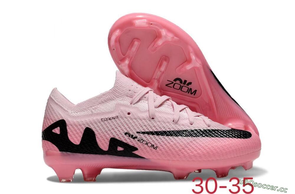 Kids Kids Nike Air Zoom Mercurial Vapor 15 Elite FG Firm Ground Low-Tops Football Boots - Pink/Black 2
