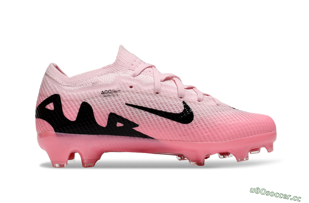 Kids Kids Nike Air Zoom Mercurial Vapor 15 Elite FG Firm Ground Low-Tops Football Boots - Pink/Black 6
