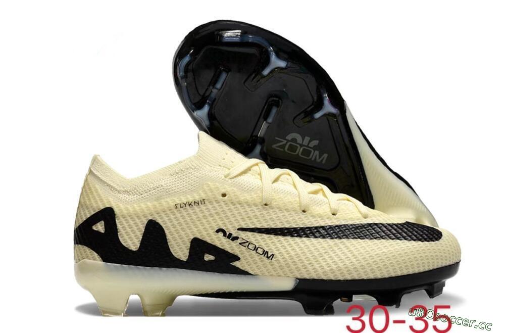 Kids Kids Nike Air Zoom Mercurial Vapor 15 Elite FG Firm Ground Low-Tops Football Boots - Beige/Black 2