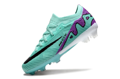 Kids Kids Nike Air Zoom Mercurial Vapor 15 Elite FG Firm Ground Low-Tops Football Boots - Jade/Purple/Black