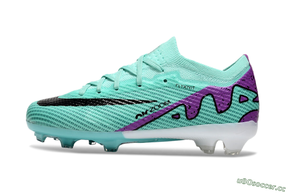 Kids Kids Nike Air Zoom Mercurial Vapor 15 Elite FG Firm Ground Low-Tops Football Boots - Jade/Purple/Black 0