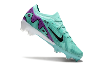 Kids Kids Nike Air Zoom Mercurial Vapor 15 Elite FG Firm Ground Low-Tops Football Boots - Jade/Purple/Black