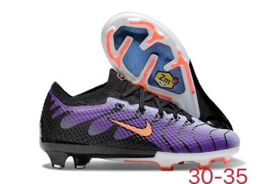 Kids Kids Nike Air Zoom Mercurial Vapor 15 Elite FG Firm Ground Low-Tops Football Boots - Purple/Orange/Black