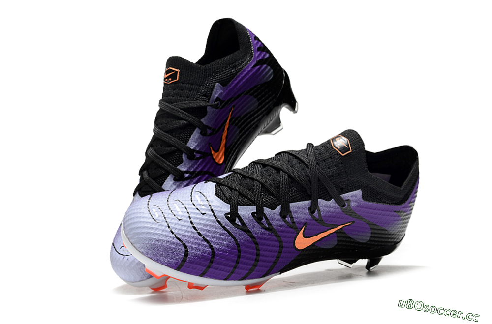 Kids Kids Nike Air Zoom Mercurial Vapor 15 Elite FG Firm Ground Low-Tops Football Boots - Purple/Orange/Black 3