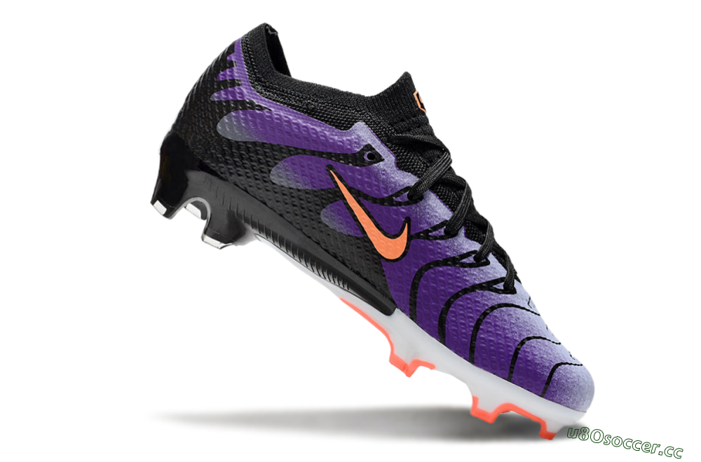 Kids Kids Nike Air Zoom Mercurial Vapor 15 Elite FG Firm Ground Low-Tops Football Boots - Purple/Orange/Black 4