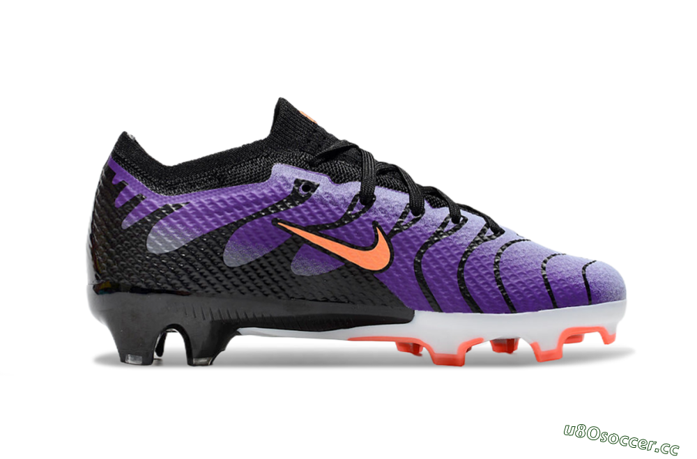 Kids Kids Nike Air Zoom Mercurial Vapor 15 Elite FG Firm Ground Low-Tops Football Boots - Purple/Orange/Black 6