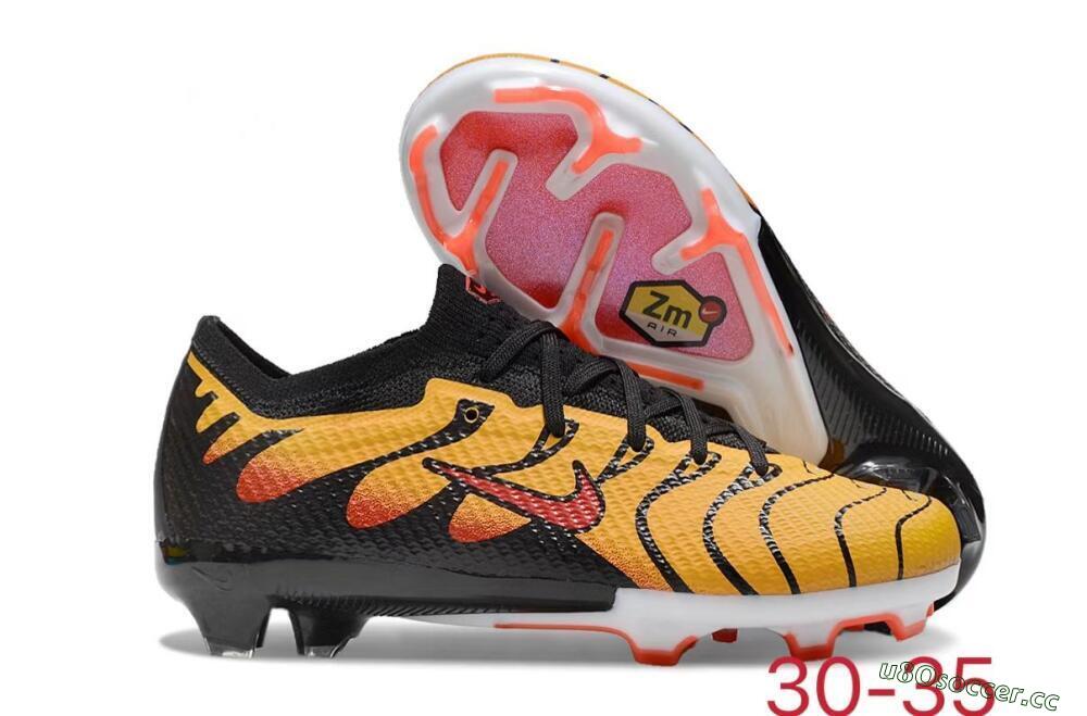 Kids Kids Nike Air Zoom Mercurial Vapor 15 Elite FG Firm Ground Low-Tops Football Boots - Yellow/Black/Red 2