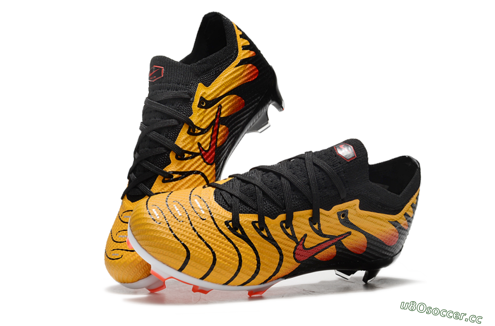 Kids Kids Nike Air Zoom Mercurial Vapor 15 Elite FG Firm Ground Low-Tops Football Boots - Yellow/Black/Red 3