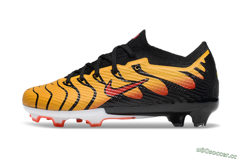 Kids Kids Nike Air Zoom Mercurial Vapor 15 Elite FG Firm Ground Low-Tops Football Boots - Yellow/Black/Red 0