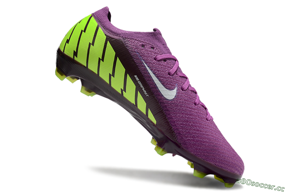 Unisex Nike Air Zoom Mercurial Vapor 16 Elite FG Firm Ground Low-Tops Football Boots - Purple/White/Yellow/Brown 4
