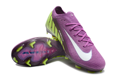 Unisex Nike Air Zoom Mercurial Vapor 16 Elite FG Firm Ground Low-Tops Football Boots - Purple/White/Yellow/Brown