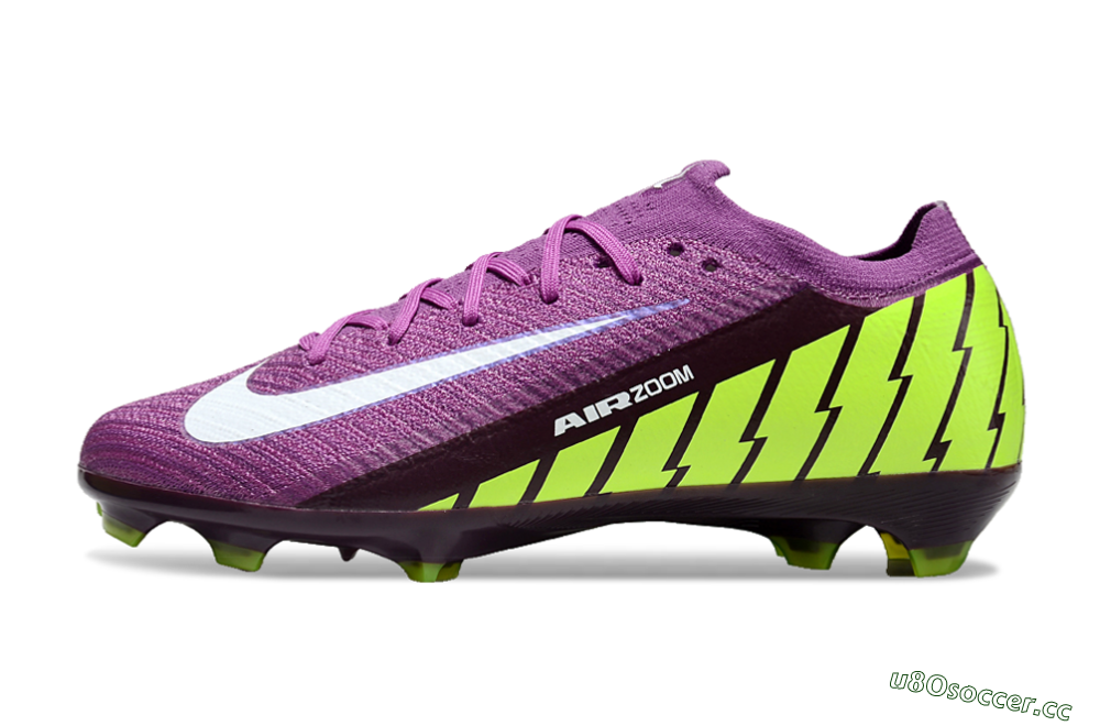 Unisex Nike Air Zoom Mercurial Vapor 16 Elite FG Firm Ground Low-Tops Football Boots - Purple/White/Yellow/Brown 0
