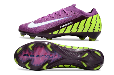Unisex Nike Air Zoom Mercurial Vapor 16 Elite FG Firm Ground Low-Tops Football Boots - Purple/White/Yellow/Brown