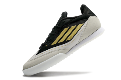 Men's Messi Adizero F50 Freestyle IC Indoor & Futsal Low-Tops Football Shoes - Grey/Black/Gold