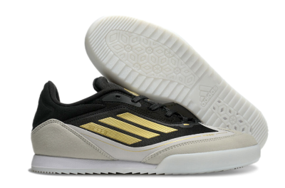Men's Messi Adizero F50 Freestyle IC Indoor & Futsal Low-Tops Football Shoes - Grey/Black/Gold
