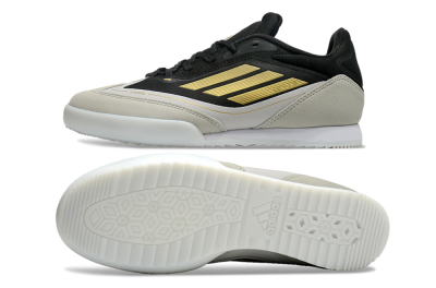 Men's Messi Adizero F50 Freestyle IC Indoor & Futsal Low-Tops Football Shoes - Grey/Black/Gold