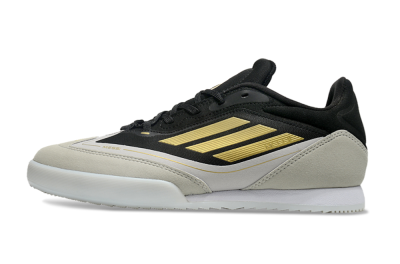 Men's Messi Adizero F50 Freestyle IC Indoor & Futsal Low-Tops Football Shoes - Grey/Black/Gold