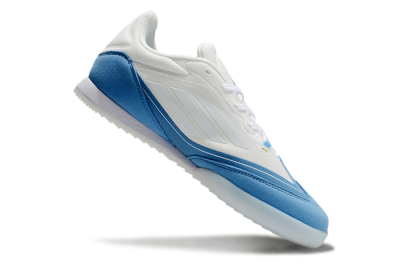 Men's Messi Adizero F50 Freestyle IC Indoor & Futsal Low-Tops Football Shoes - White/Blue/Grey