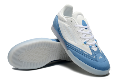 Men's Messi Adizero F50 Freestyle IC Indoor & Futsal Low-Tops Football Shoes - White/Blue/Grey