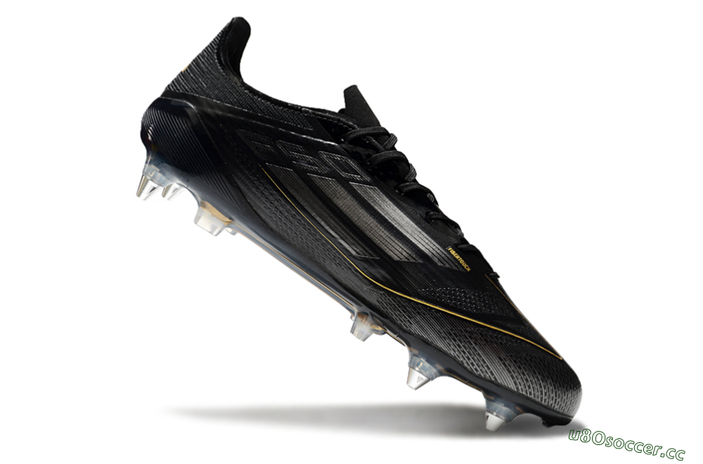 Men's Adidas F50 Elite SG Soft Ground Low-Tops Football Boots - Black/Gold/Silver 4