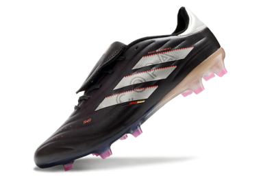 Men's Adidas Copa Pure 2 FG Firm Ground Low-Tops Football Boots - Black/White/Blue