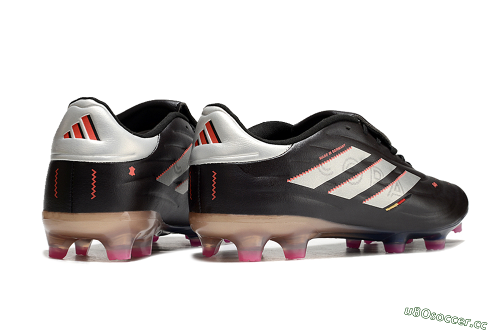 Men's Adidas Copa Pure 2 FG Firm Ground Low-Tops Football Boots - Black/White/Blue 6